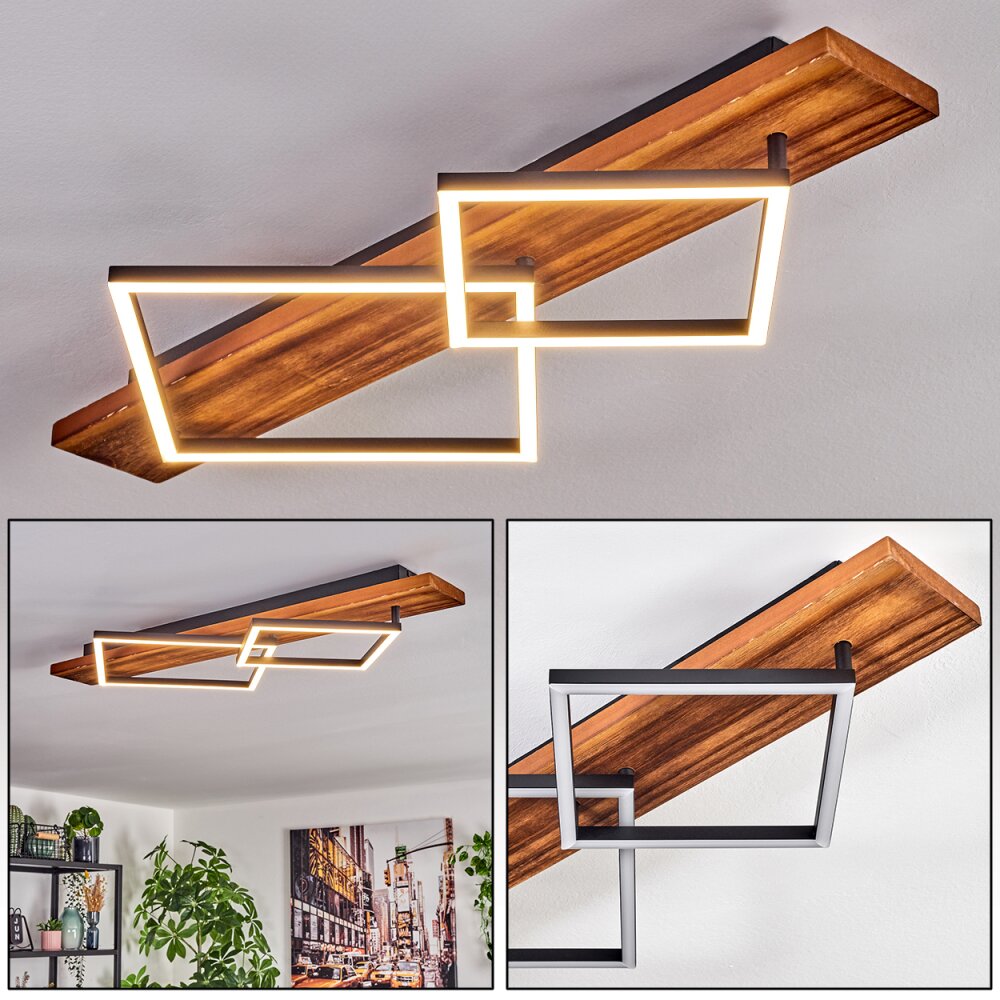 Pompu Lampa sufitowa LED Ciemnobrązowy, Czarny, 1-punktowy main product photo