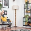 Bassagoda lampa stojąca kolory naturalne, czarny, 1-punktowy
