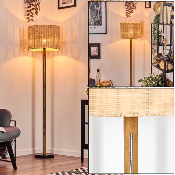 Cavaca lampa stojąca brązowy, kolory naturalne, czarny, 1-punktowy