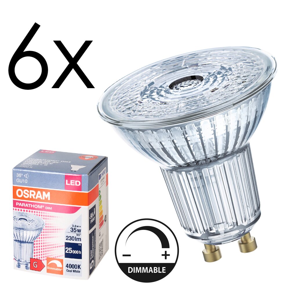 Oświetlenie Osram GU10 LED 3.4 Watt neutralny biały 230 Lumen main product photo