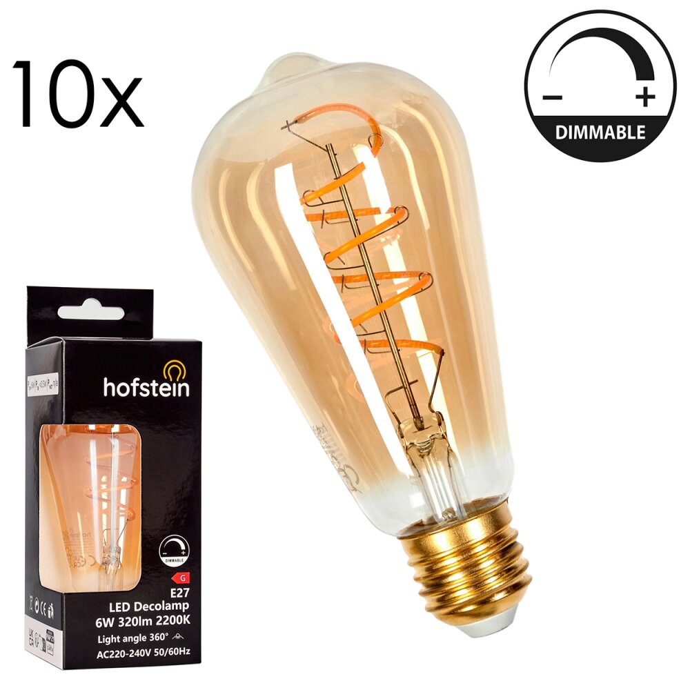 E27 LED 6 Watt ciepły biały przyciemnione 320 Lumen main product photo
