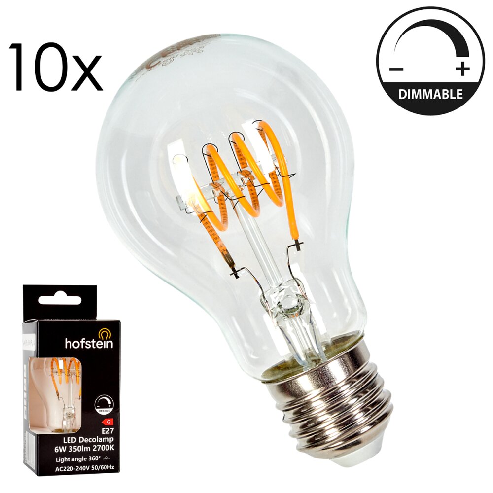 E27 LED 6 Watt ciepły biały przyciemnione 350 Lumen main product photo