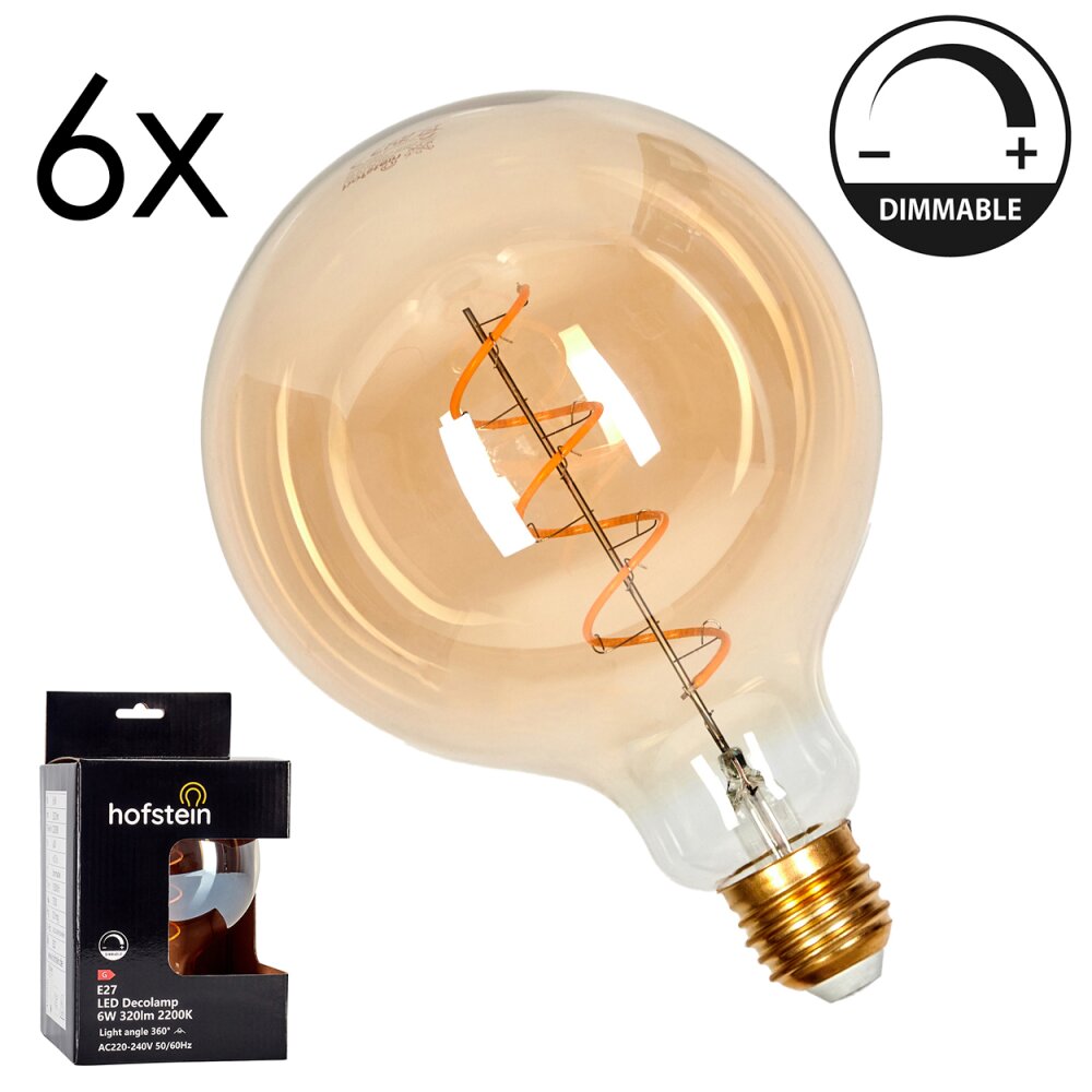 E27 LED 6 Watt ciepły biały przyciemnione 320 Lumen main product photo