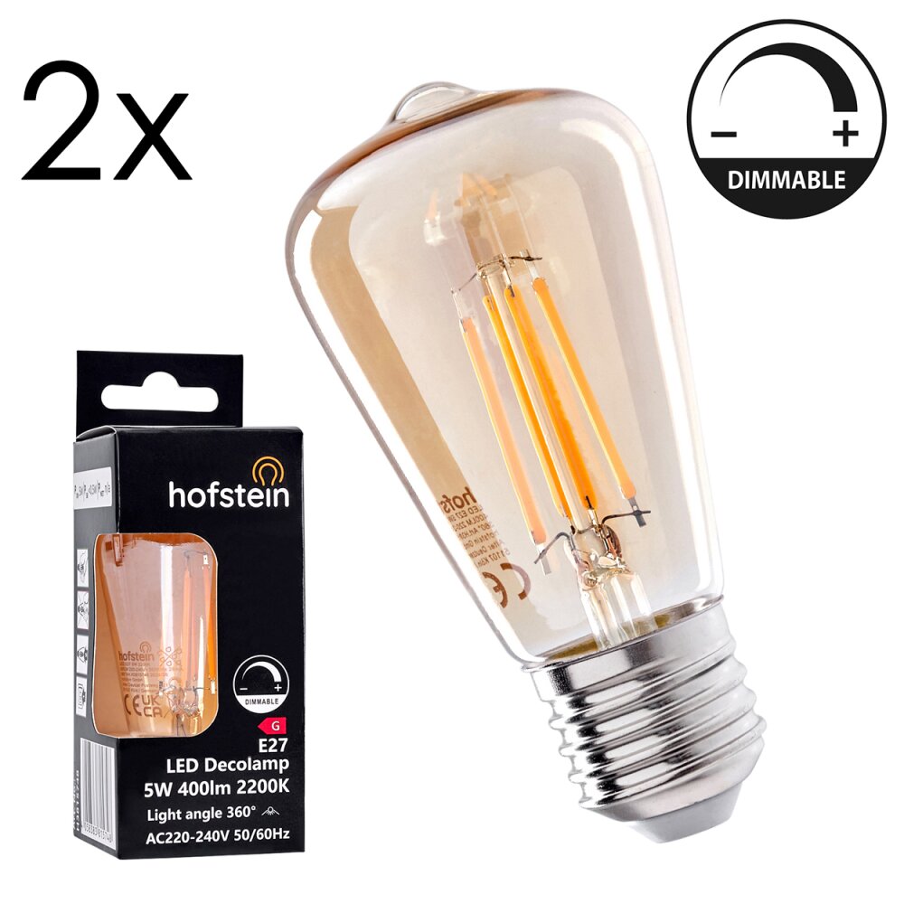 E27 LED 5 Watt ciepły biały przyciemnione 400 Lumen main product photo