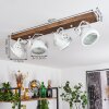 Herford Lampa Sufitowa Ciemne drewno, 4-punktowe