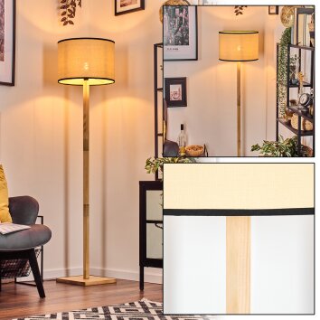 Chellas lampa stojąca kolory naturalne, 1-punktowy