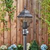Naofe słupek ogrodowy czarny, srebrny, 1-punktowy, Czujnik ruchu