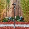 Naofe słupek ogrodowy czarny, srebrny, 1-punktowy, Czujnik ruchu