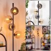 Koyoto lampa stojąca 31 cm bursztynowy, przezroczysty, przydymiony, 4-punktowe