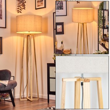 Flemming lampa stojąca kolory naturalne, 1-punktowy