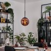 Gastor lampa wisząca, kula świetlna, lampa wisząca miedziany, 1-punktowy