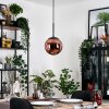Gastor lampa wisząca, kula świetlna, lampa wisząca miedziany, 1-punktowy