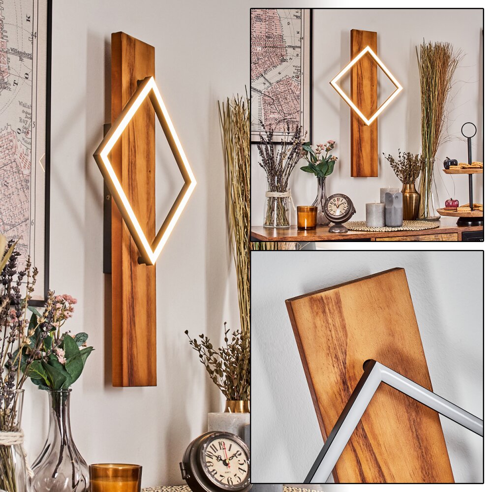 Pompu Lampa ścienna LED Ecru, Czarny, 1-punktowy main product photo
