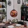 Gastor Lampa wisząca, Kula świetlna, Lampa wisząca W kolorze miedzi, 1-punktowy