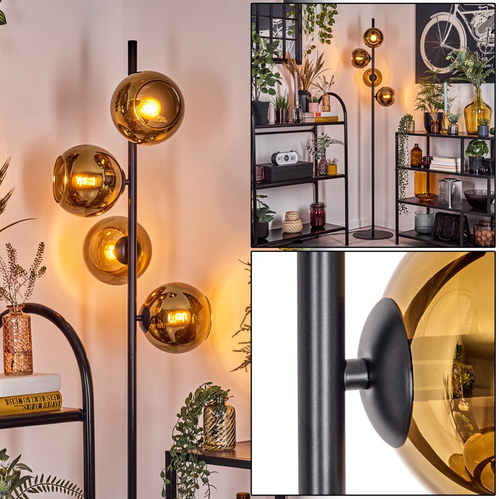 Koyoto Lampa stojąca 31 cm Złoty, 4-punktowe main product photo