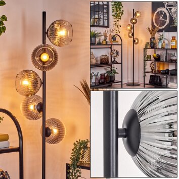 Koyoto Lampa stojąca 33 cm Przezroczysty, Przydymiony, 5-punktowe