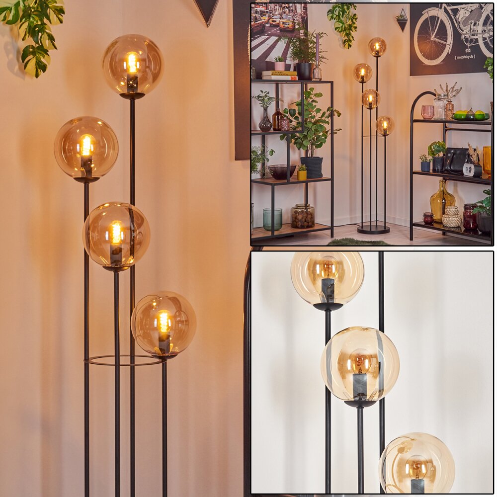 Gastor Lampa stojąca 30 cm W kolorze bursztynu, 4-punktowe main product photo