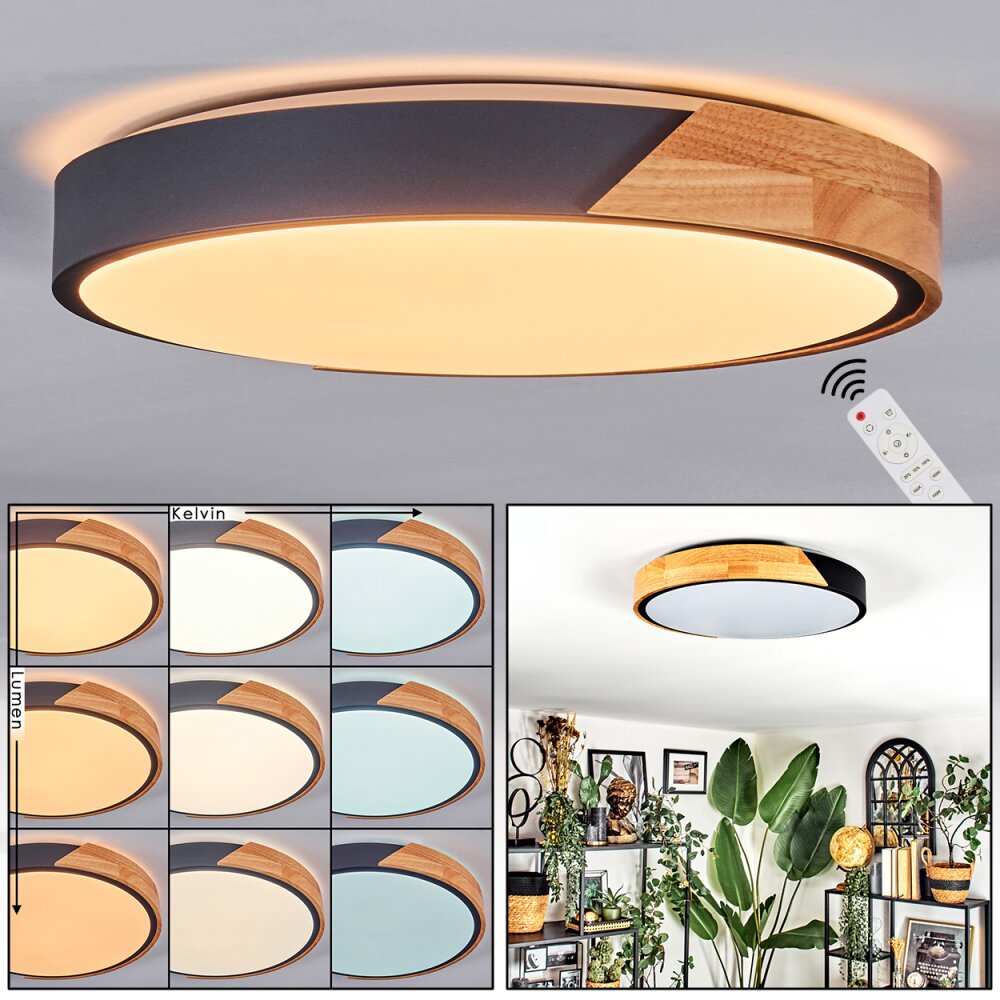 Cadaixo Lampa sufitowa, Panel LED Biały, 1-punktowy, Zdalne sterowanie main product photo