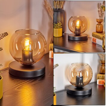 Koyoto lampa stołowa 15 cm bursztynowy, 1-punktowy