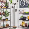 Koyoto Lampa stojąca 30 cm Ciemne drewno, Czarny, 3-punktowe Koyoto Lampa stojąca 30 cm Ciemne drewno, Czarny, 3-punktowe