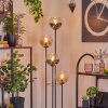 Koyoto Lampa stojąca 30 cm Jasne drewno, Czarny, 4-punktowe