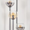 Koyoto Lampa stojąca 30 cm Jasne drewno, Czarny, 4-punktowe