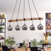 Ripoll lampa wisząca, kula świetlna, lampa wisząca kolory naturalne, czarny, 5-punktowe