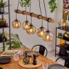 Ripoll lampa wisząca, kula świetlna, lampa wisząca kolory naturalne, czarny, 5-punktowe