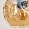 Ripoll lampa wisząca, kula świetlna, lampa wisząca kolory naturalne, czarny, 5-punktowe