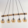 Ripoll lampa wisząca, kula świetlna, lampa wisząca kolory naturalne, czarny, 5-punktowe