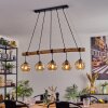 Ripoll lampa wisząca, kula świetlna, lampa wisząca kolory naturalne, czarny, 5-punktowe
