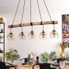 Ripoll lampa wisząca, kula świetlna, lampa wisząca kolory naturalne, czarny, 5-punktowe