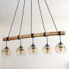 Ripoll lampa wisząca, kula świetlna, lampa wisząca kolory naturalne, czarny, 5-punktowe