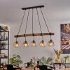 Ripoll lampa wisząca, kula świetlna, lampa wisząca kolory naturalne, czarny, 5-punktowe