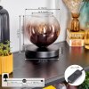 Koyoto lampa stołowa 15 cm przezroczysty, miedziany, 1-punktowy