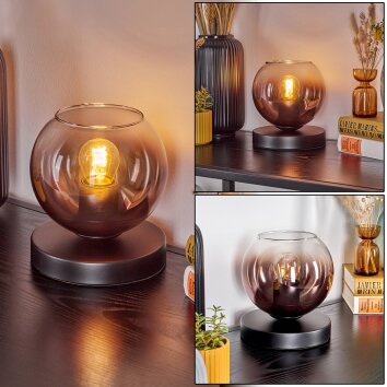 Koyoto lampa stołowa 15 cm przezroczysty, miedziany, 1-punktowy