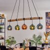 Ripoll lampa wisząca, kula świetlna, lampa wisząca niebeieski, zielony, miedziany, 5-punktowe