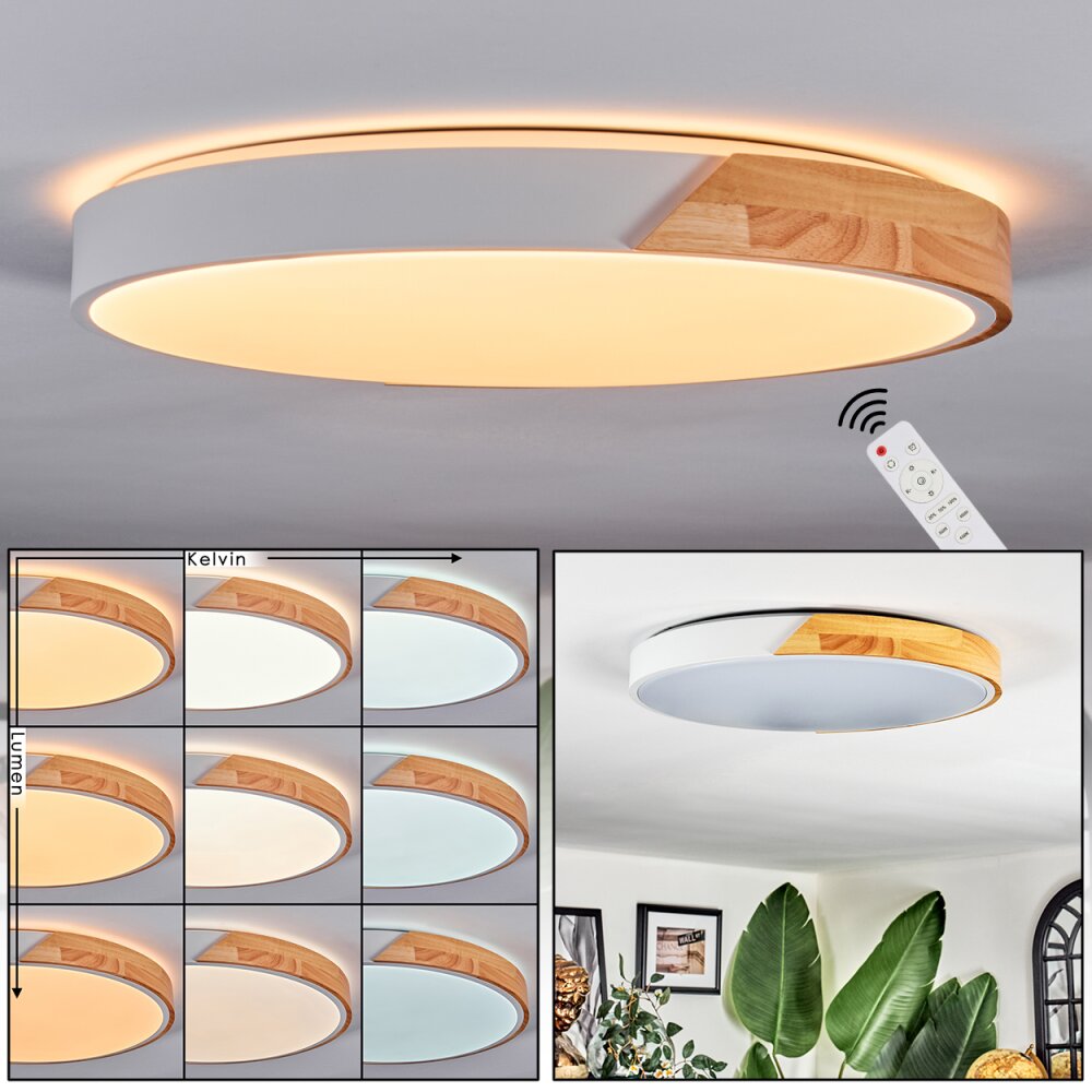 Cadaixo Lampa sufitowa, Panel LED Biały, 1-punktowy, Zdalne sterowanie main product photo