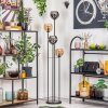 Koyoto lampa stojąca 30 cm bursztynowy, chrom, przydymiony, 4-punktowe