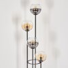 Koyoto lampa stojąca 30 cm bursztynowy, przezroczysty, przydymiony, 4-punktowe