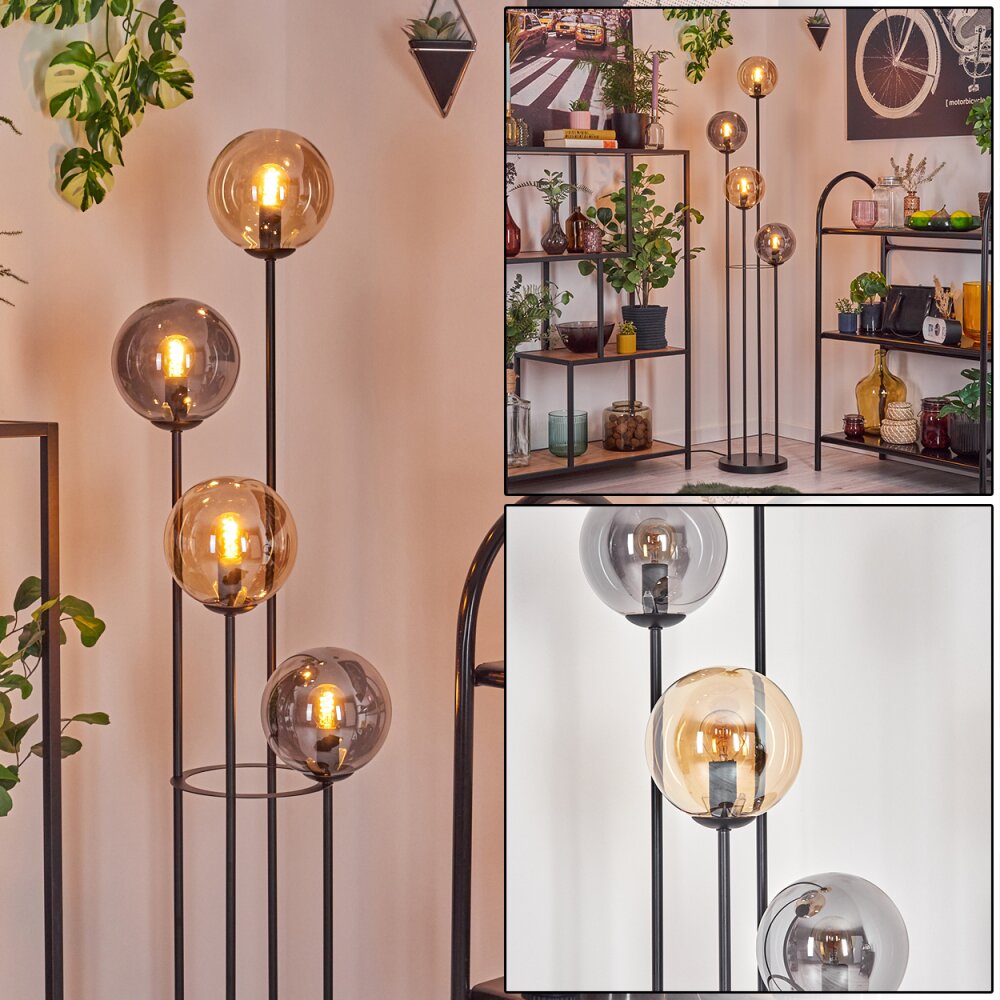 Gastor Lampa stojąca 30 cm W kolorze bursztynu, Przydymiony, 4-punktowe main product photo