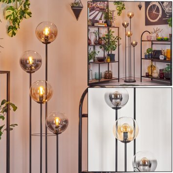 Gastor lampa stojąca 30 cm bursztynowy, przezroczysty, przydymiony, 4-punktowe