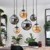 Gastor Lampa wisząca, Kula świetlna, Lampa wisząca W kolorze bursztynu, Przydymiony, 6-punktowe