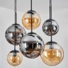 Gastor Lampa wisząca, Kula świetlna, Lampa wisząca W kolorze bursztynu, Przydymiony, 6-punktowe