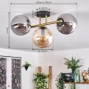 Gastor Lampa sufitowa, Kula świetlna 42 cm Złoty, Czarny, 3-punktowe