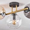 Gastor Lampa sufitowa, Kula świetlna 42 cm Złoty, Czarny, 3-punktowe