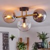 Gastor Lampa sufitowa, Kula świetlna 42 cm Złoty, Czarny, 3-punktowe