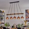 Ripoll lampa wisząca, kula świetlna, lampa wisząca kolory naturalne, czarny, 5-punktowe