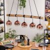 Ripoll lampa wisząca, kula świetlna, lampa wisząca kolory naturalne, czarny, 5-punktowe