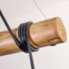 Ripoll lampa wisząca, kula świetlna, lampa wisząca kolory naturalne, czarny, 5-punktowe